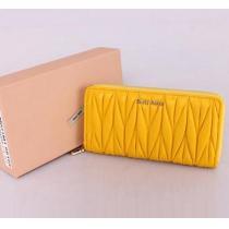 miu miu財布 コピー ジッピーウォレット イエロ.111.