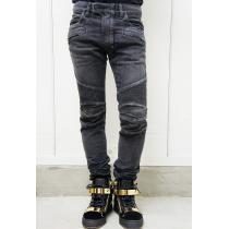 トレンド感！BALMAIN バルマン メンズ スキニーバイカーパンツ