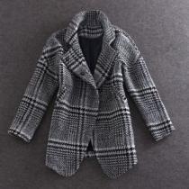 VOG2026 秋冬 魅力ファッション ブランド 千鳥格子 ダッフルコートH110403