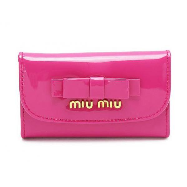 miu miu ミュウミュウ6連キーケース偽物が、フレッシュピンクアイテム.111.