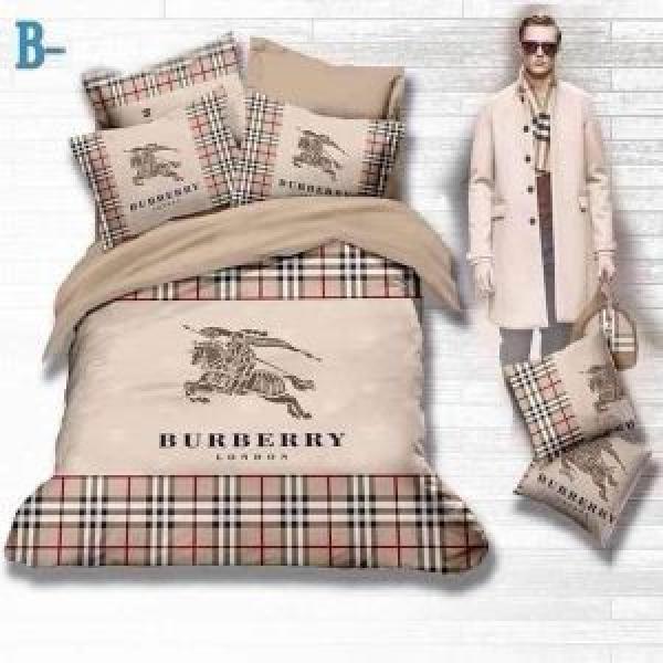 秋冬 BURBERRY バーバリー 2026 大特価 ユーロデザイン 寝具セット 布団カバー 4点セット
