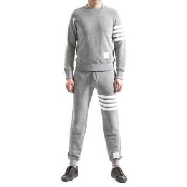 2026春夏 首胸ロゴ THOM BROWNE トムブラウン ニットパーカー 上下セット 2色可選