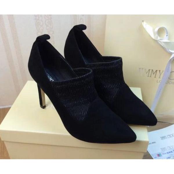 經典品味ジミーチュウ女性靴ショートブーツ 高さ10CM 