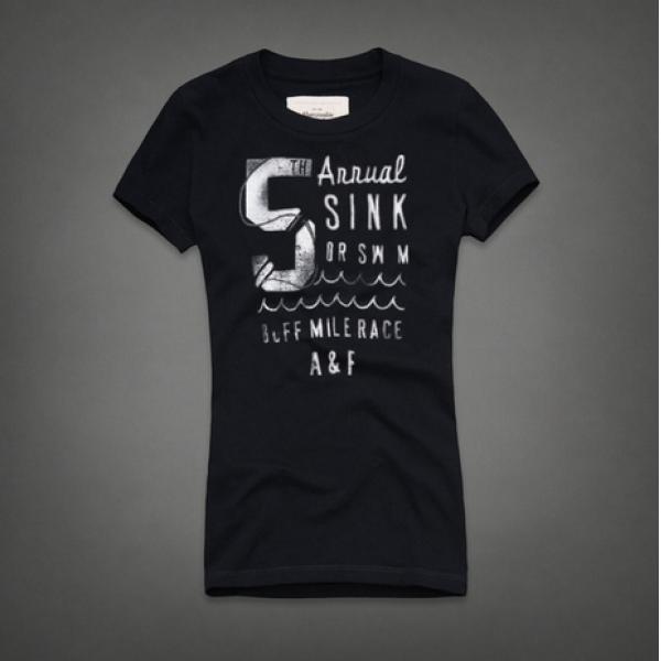 シンプルでお手軽なアバクロンビー&フィッチ伸縮性の高い半袖Tシャツ
