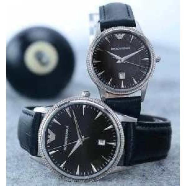 2026 首胸ロゴ  ARMANI アルマーニ 恋人腕時計 サファイヤクリスタル風防 日付表示 3色可選 オリジナル　クオーツ?ムーブメント.198.