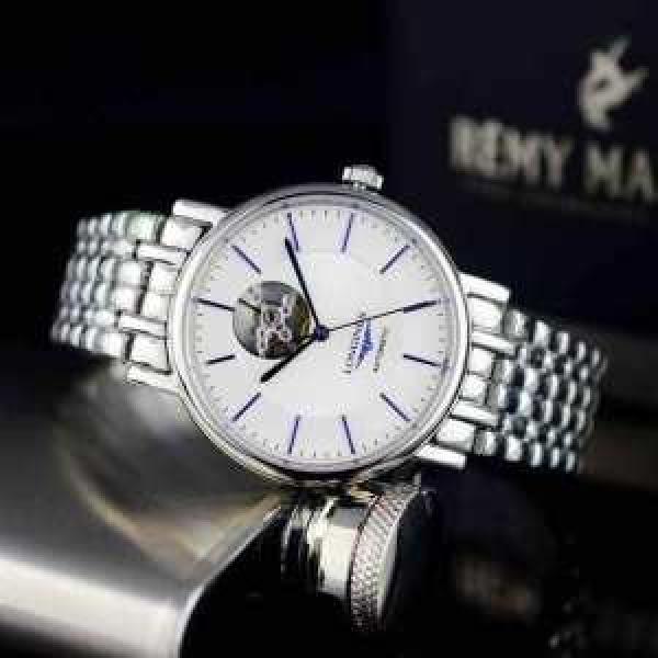 お買得 2026 LONGINES ロンジン サファイヤクリスタル風防 機械式（自動巻き）ムーブメント 男女兼用腕時計 4色可選.409.