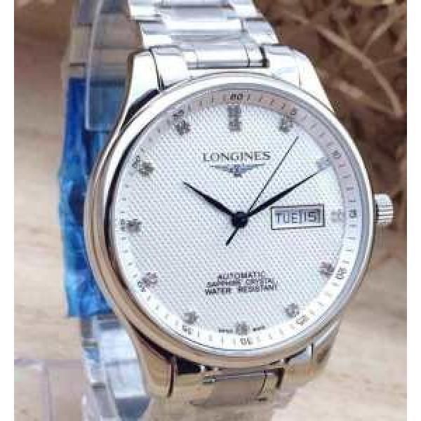 人気商品   2025 LONGINES ロンジン サファイヤクリスタル風防 機械式（自動巻き）ムーブメント 男性用腕時計 4色可選.409.
