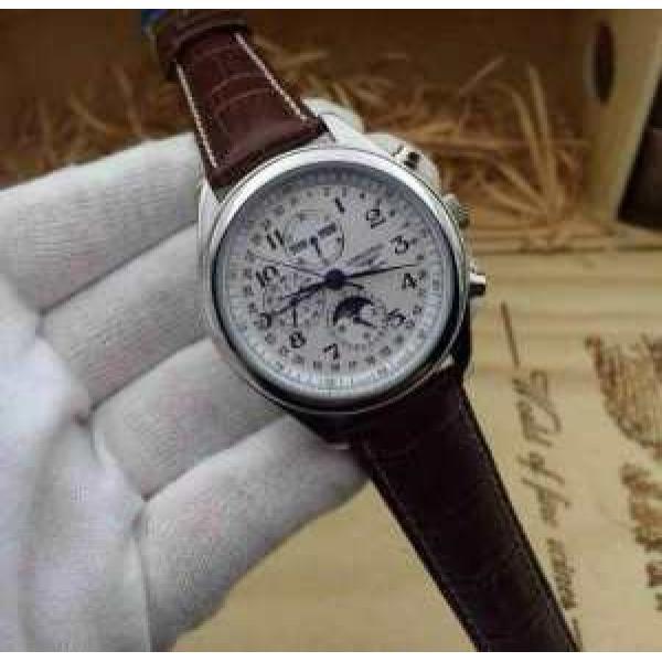 ◆モデル愛用◆ 2026 LONGINES ロンジン 7針クロノグラフ 機械式（自動巻き）ムーブメント 男性用腕時計.409.
