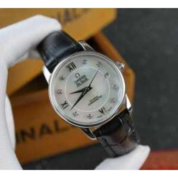 完売品！ 2026 OMEGA オメガ 3針クロノグラフ 日付表示 ダイヤベゼル 女性用腕時計 4色可選.194.