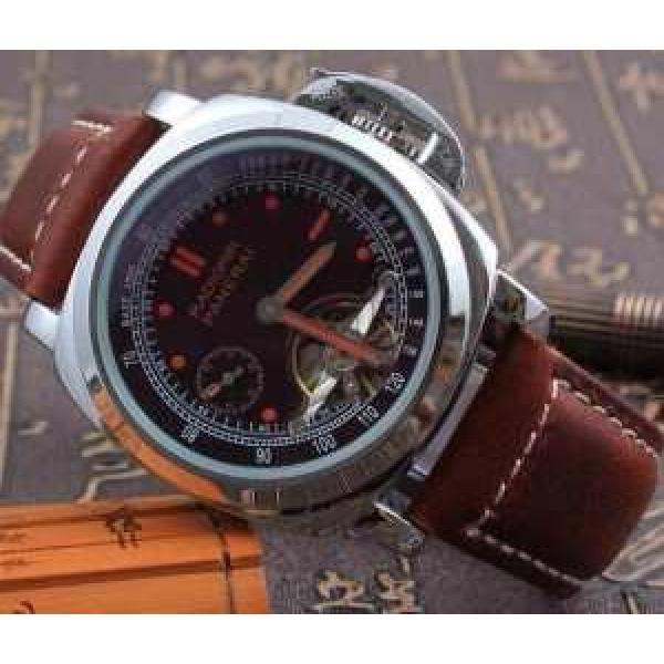 大特価 2026 PANERAI パネライ Tourbillon トゥールビヨン 男性用腕時計 3針クロノグラフ 機械式（自動巻き）ムーブメント ミネラルガラス 6色可選.211.