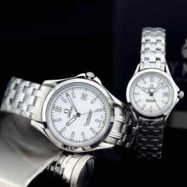 高級感演出 2026 OMEGA オメガ クオーツ ムーブメント サファイヤクリスタル風防 恋人腕時計 5色可選.194.