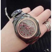 存在感◎ 2026 OMEGA オメガ サファイヤクリスタル風防 ダイヤベゼル 女性用腕時計.194.