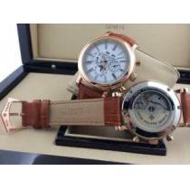 スタイルアップ効果 2026 Patek Philippe パテックフィリップ 機械式（自動巻き）コーティングガラス 6針クロノグラフ 日付表示 男性用腕時計 4色可選.206.