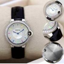 大特価  2026 CARTIER カルティエ サファイヤクリスタル風防 35mm 女性用腕時計 6色可選 2203800.199.