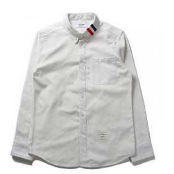 人気販売　2026春夏 欧米韓流/雑誌 THOM BROWNE トムブラウン 長袖シャツ 2色可選