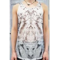 BALMAINバルマンコピー品激安プリントタンクトップ