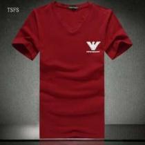 Vネック　首胸ロゴ 2026春夏 ARMANI アルマーニ 半袖Tシャツ 5色可選