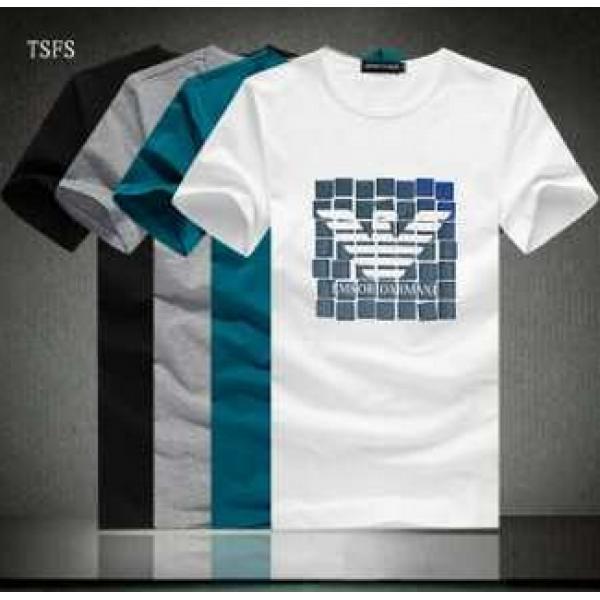 耐久性があった　編みが魅力満点 2026春夏 ARMANI アルマーニ 半袖Tシャツ 4色可選