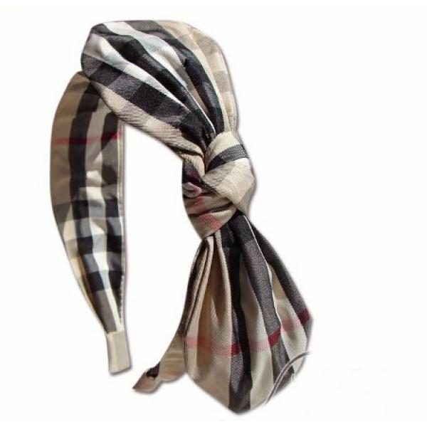 個性的なデザ BURBERRY バーバリー通販 チェック蝶結び カチューシャ 髪飾り4色可選