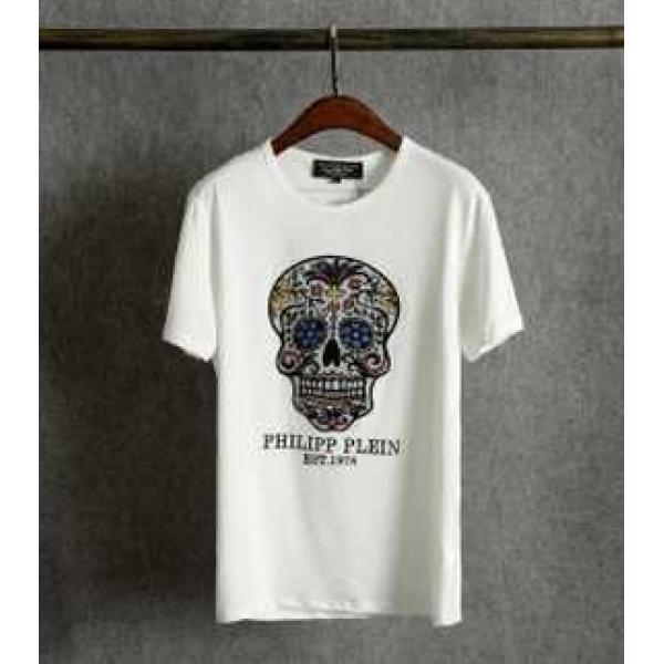 人気が爆発 2026春夏 PHILIPP PLEIN 偽物ブランド　フィリッププレイン 半袖Tシャツ 4色可選