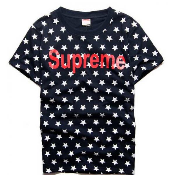 大人気☆NEW!! 2025春夏 SUPREME シュプリーム偽物 半袖 Tシャツ カップルペアルック 星柄