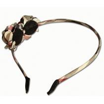 今季 2026BURBERRY バーバリー コピー品激安チェック花 チューシャ ヘアアクセサリー