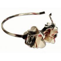 今季 2026BURBERRY バーバリー コピー品激安チェック花 チューシャ ヘアアクセサリー