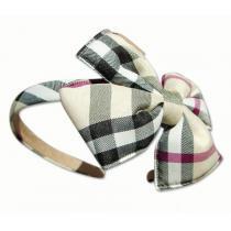 人気新品★超特価★ BURBERRY バーバリー 偽物チェック蝶結び カチューシャ ヘアアクセサリー