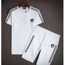 欧米韓流/雑誌 ARMANI アルマーニ コピー通販 半袖Tシャツ 上下セット 2色可選