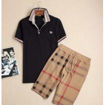 2026春夏 BURBERRY バーバリー コピー品激安 半袖ポロシャツ 上下セット 4色可選