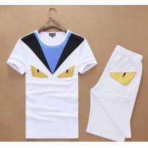 2026春夏 FENDI フェンディ  コピー通販 半袖Tシャツ 上下セット 2色可選