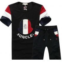 欧米韓流/雑誌 2026春夏 MONCLER モンクレールコピー通販 半袖Tシャツ 上下セット 2色可選
