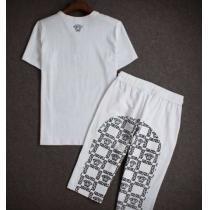 完売品 2025春夏 VERSACE ヴェルサーチ コピー通販  半袖Tシャツ 上下セット 2色可選