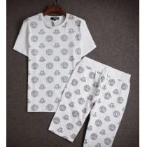 着心地抜群 VERSACE ヴェルサーチ 半袖Tシャツ 上下セット 3色可選