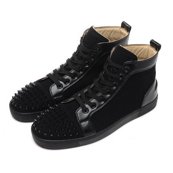 上品上質 Christian Louboutinクリスチャンルブタンコピー  独特な色合いのスパイク スニーカー