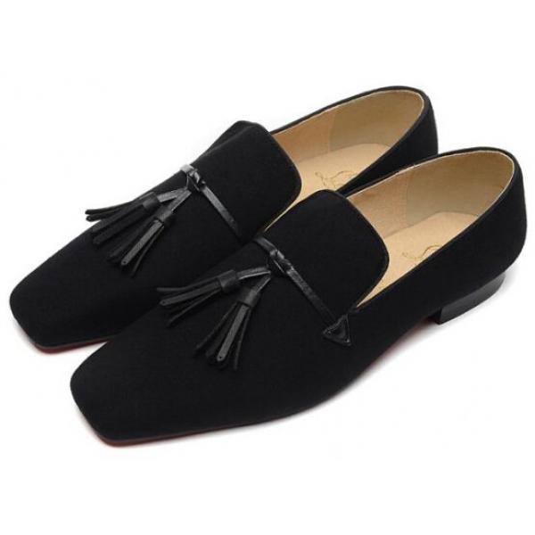大絶賛の履き心地!Christian Louboutinクリスチャンルブタン スエード フリンジ付きビジネスシューズ