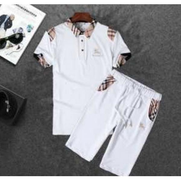2026 激安 ブランド　人気激売れ BURBERRY バーバリー 半袖Tシャツ 上下セット 2色可選