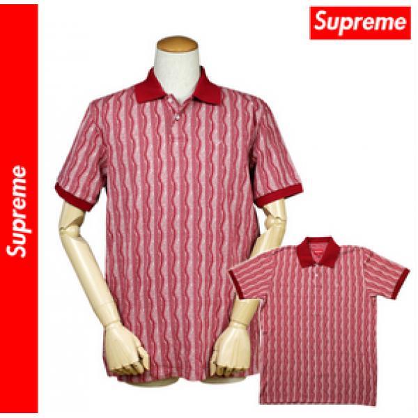 速乾性にも優れている　シュプリーム Supreme 半袖ポロシャツ レッド コットン メンズ