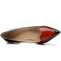 超美品 2026 Christian Louboutinクリスチャンルブタン エナメル革ハート型 ハイヒール ヒール高さ10CM