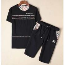 ブランド コピー激安　2026 美品！BURBERRY バーバリー 半袖Tシャツ 上下セット 2色可選