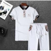 2026 SALE開催 BURBERRY バーバリー コピー商品　半袖Tシャツ 上下セット 2色可選