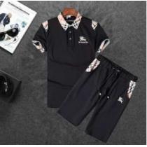 2026 激安 ブランド　人気激売れ BURBERRY バーバリー 半袖Tシャツ 上下セット 2色可選