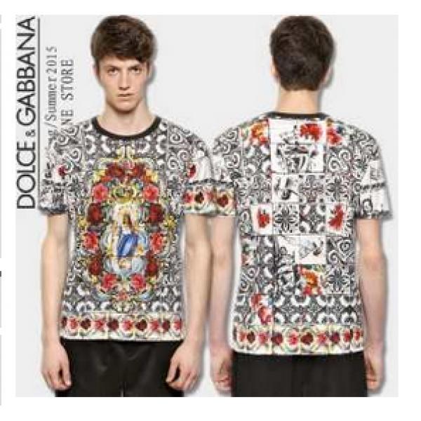 風通しも良く2026春夏 首胸ロゴ Dolce&Gabbana ドルチェ＆ガッバーナ 半袖Tシャツ 2色可選
