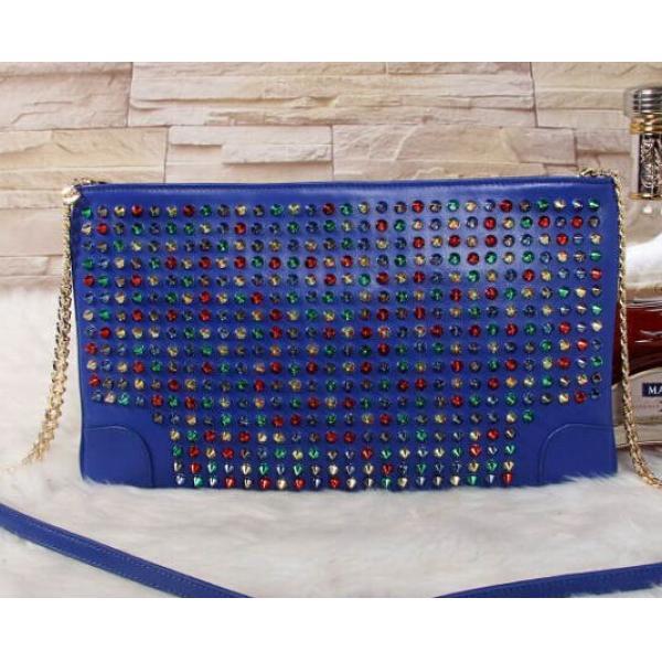 高級感溢れるデザイン 2026春夏 クリスチャンルブタン Christian Louboutin カラースパイク ショルダーバッグ最高ランク.96.
