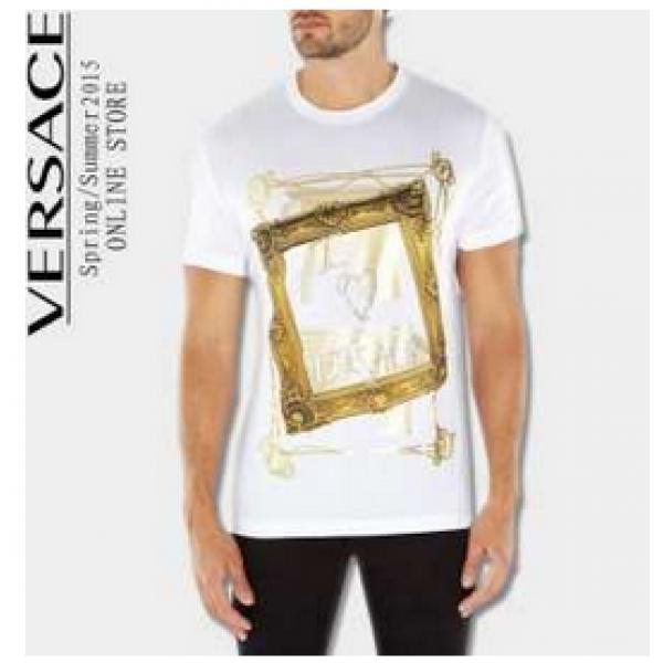 爽快感ある2026春夏 VERSACE ヴェルサーチ 半袖Tシャツ 2色可選