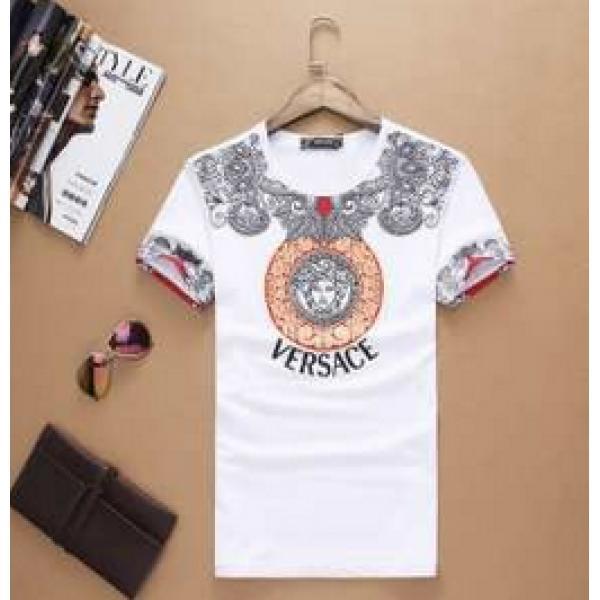 お買い得　高級感演出 2025春夏 VERSACE ヴェルサーチ 半袖Tシャツ 2色可選