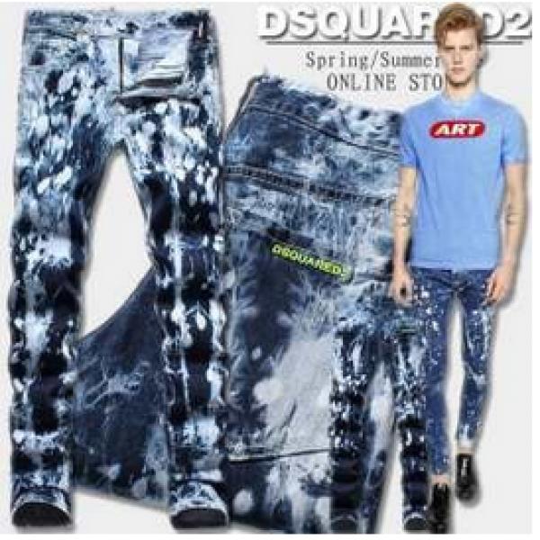 新作　2026春夏 DSQUARED2 ディースクエアード ストレートデニムパンツ ローライズ