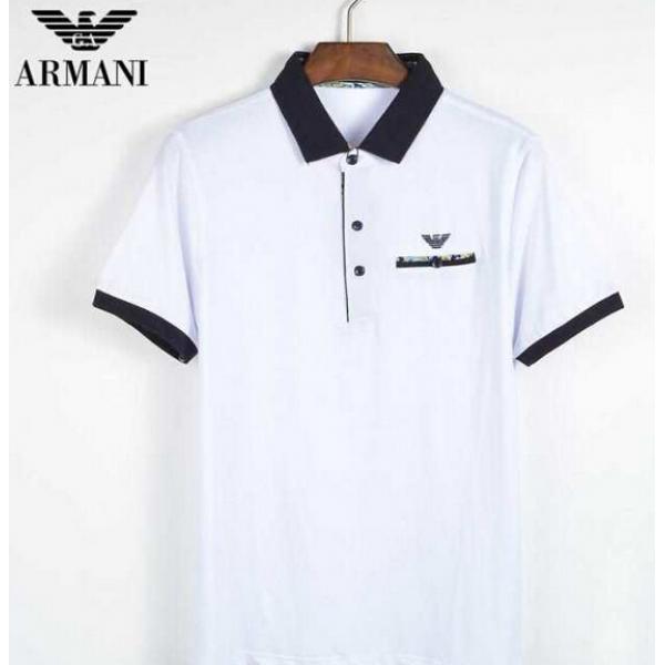 都会的な雰囲気で ARMANI アルマーニ 数に限りがある 半袖ポロシャツ 4色可選