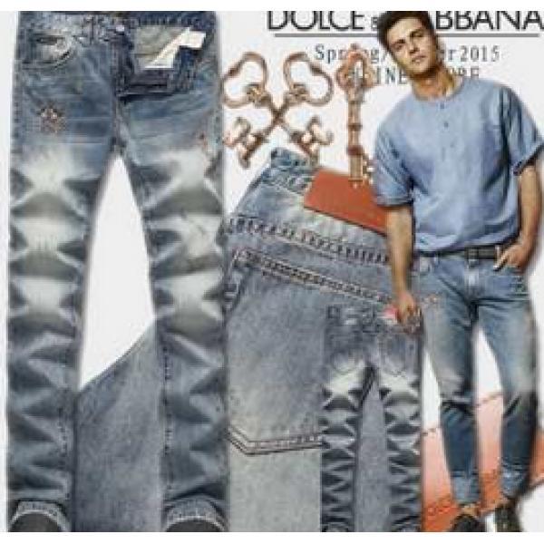 満点 2026春夏 Dolce&Gabbana ドルチェ＆ガッバーナ デニムパンツ ユーズド加工