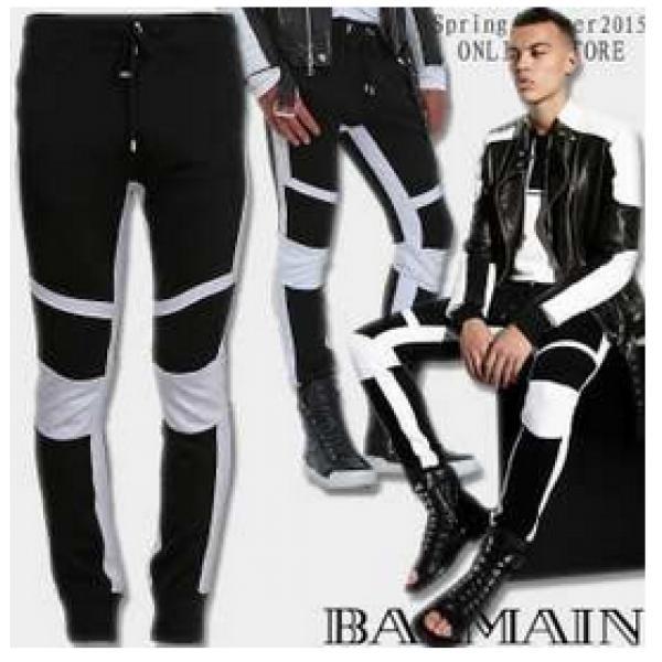 お買い物　 2026春夏 BALMAIN バルマン チノパン しわのデザイン 2色可選